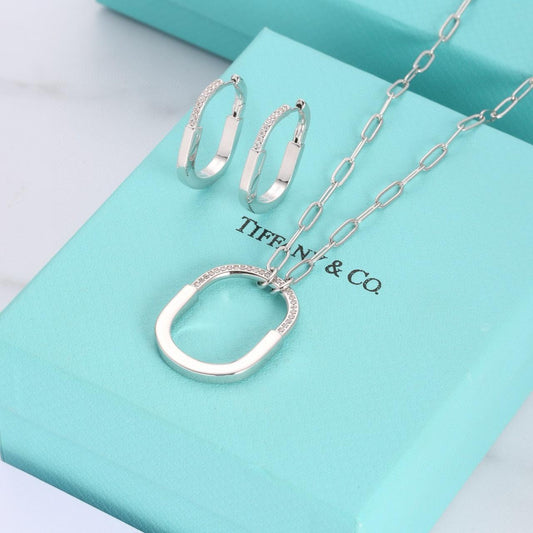 Tiffany Earrings & Necklace set