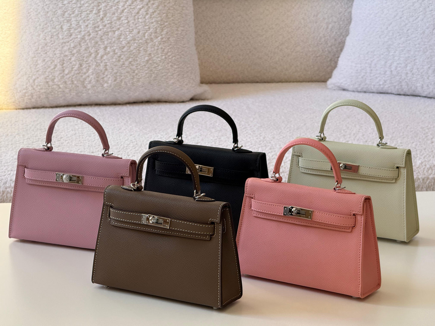 Hermes Mini Kelly Leather Bag