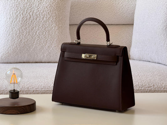 Hermes Kelly 25 Leather Bag